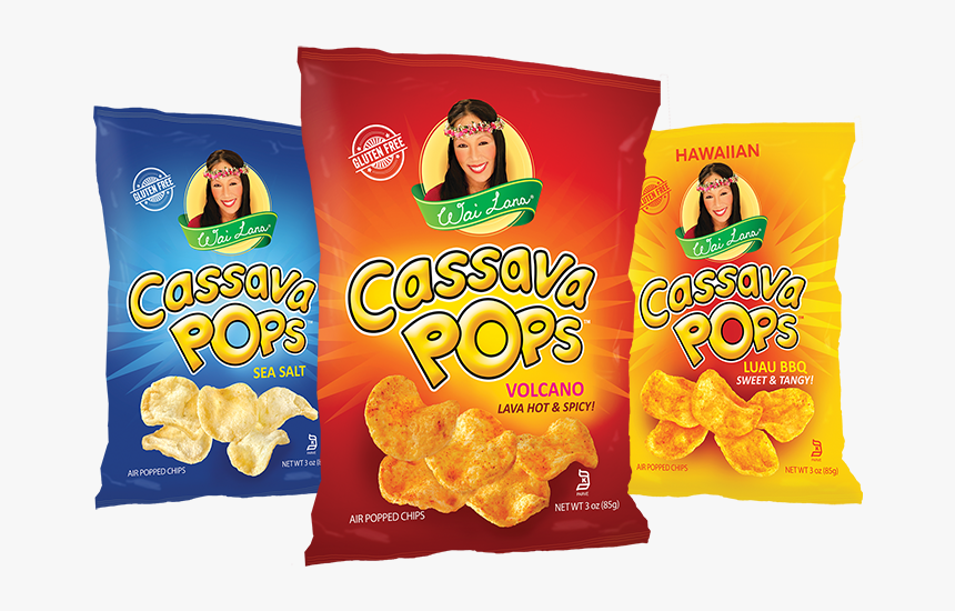 Wai Lana Pop Chips - Cassava Pops, HD Png Download
