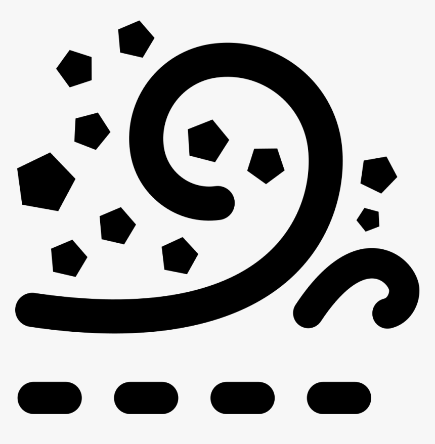 Strong Sand Dust Storm Sandstorm - Cloud Of Dust Icon, HD Png Download