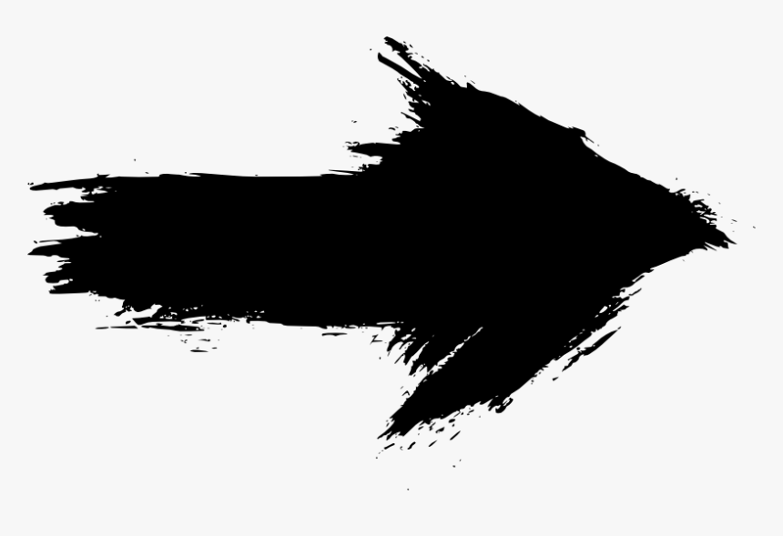 Free Arrow Png - Grunge Arrow Png White, Transparent Png