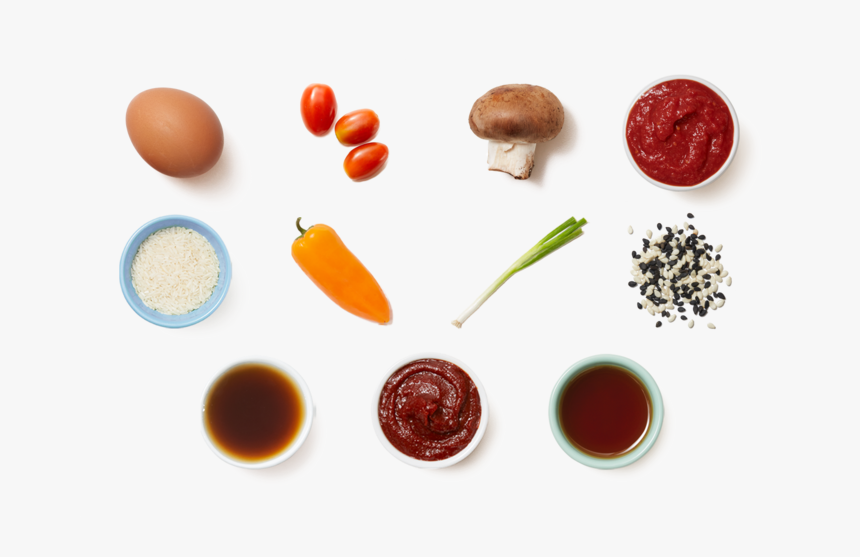 Korean-style Egg & Vegetable Skillet With Sesame Rice - Sesame, HD Png Download