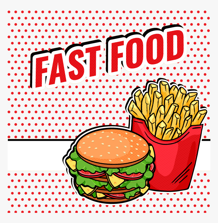 Hamburger Clipart Potato Chip - Burgers And Fries Background, HD Png Download
