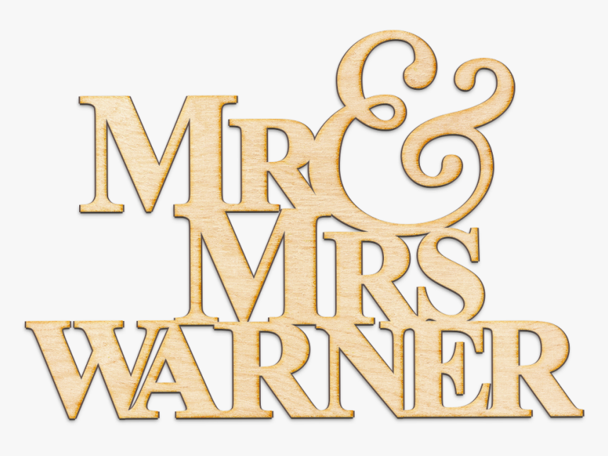 Wedding Name Wood Cut 
 Class - Calligraphy, HD Png Download