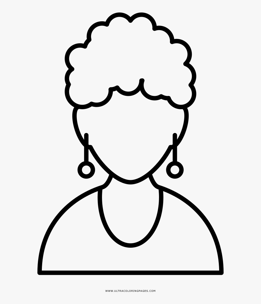 Woman Coloring Page - Mujer En Dibujo Facil, HD Png Download