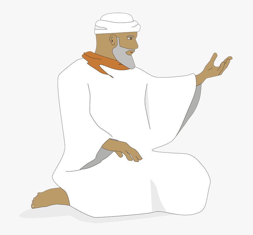Man Wisdom Spirituality Islam Muslim Arab Person Illustration Hd Png Download Transparent Png Image Pngitem