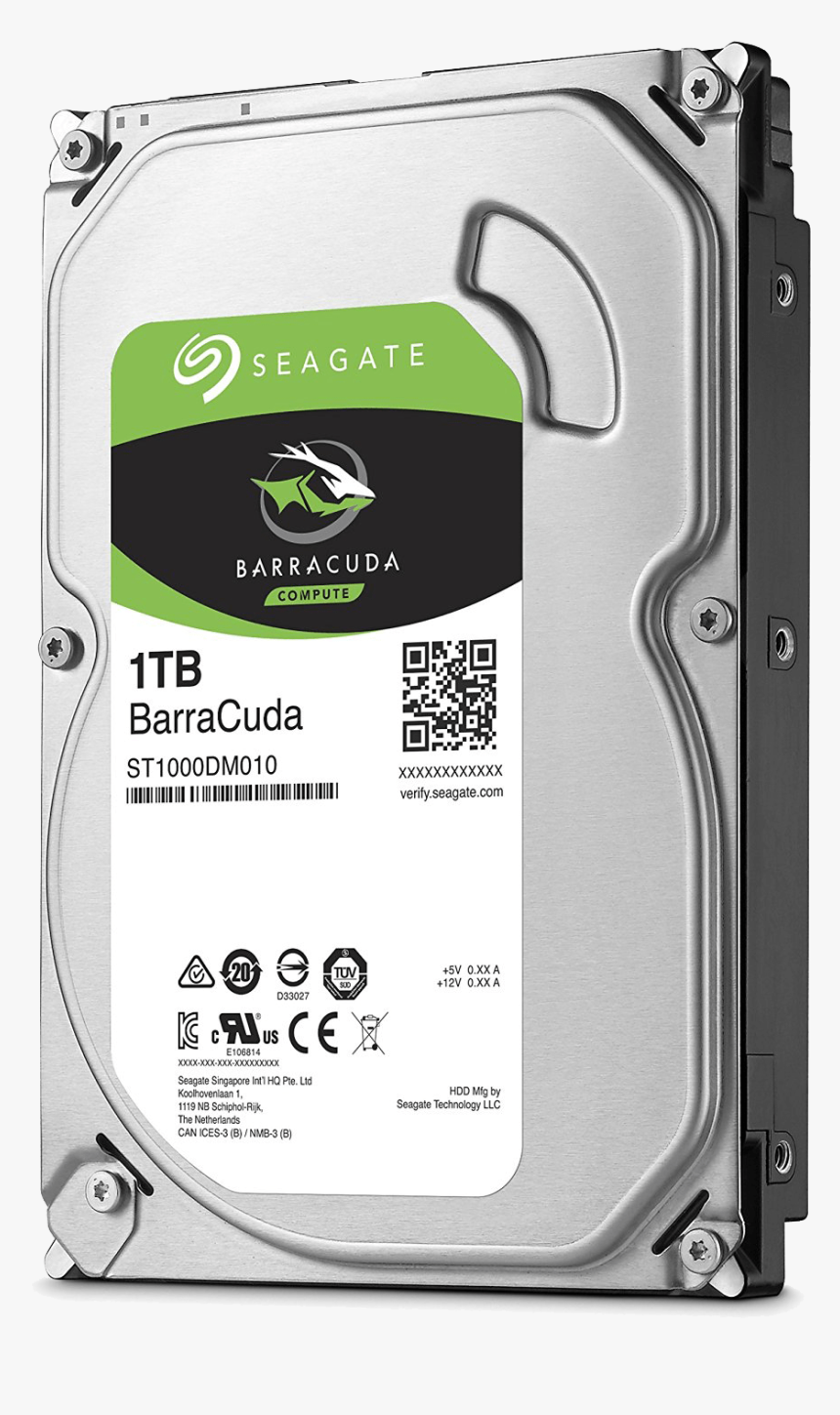 Seagate 1tb Sata Barracuda - Seagate Skyhawk 4tb Hdd, HD Png Download