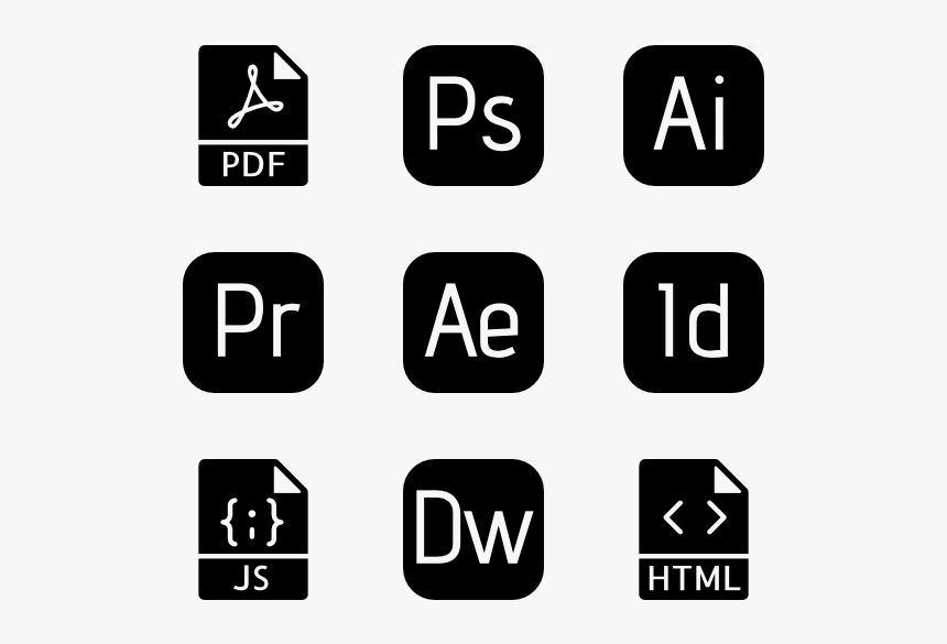 File Type Set - Workplace Icons, HD Png Download