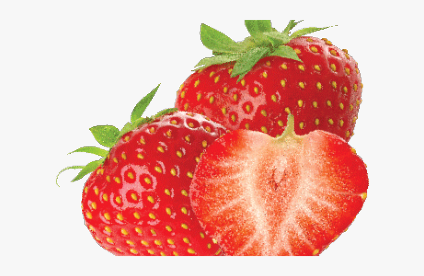 Transparent Orange Slice Clipart - Transparent Slice Strawberries Png, Png Download