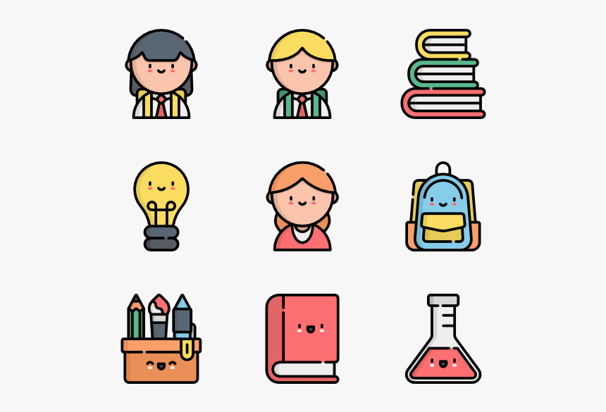Kawaii School Png, Transparent Png
