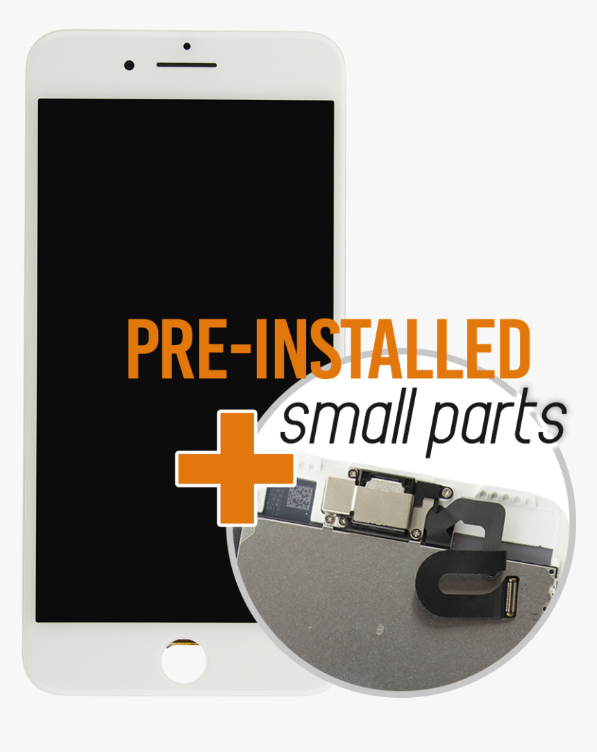 Iphone 7 Plus White Lcd Screen And Digitizer Full Assembly - Smartphone, HD Png Download