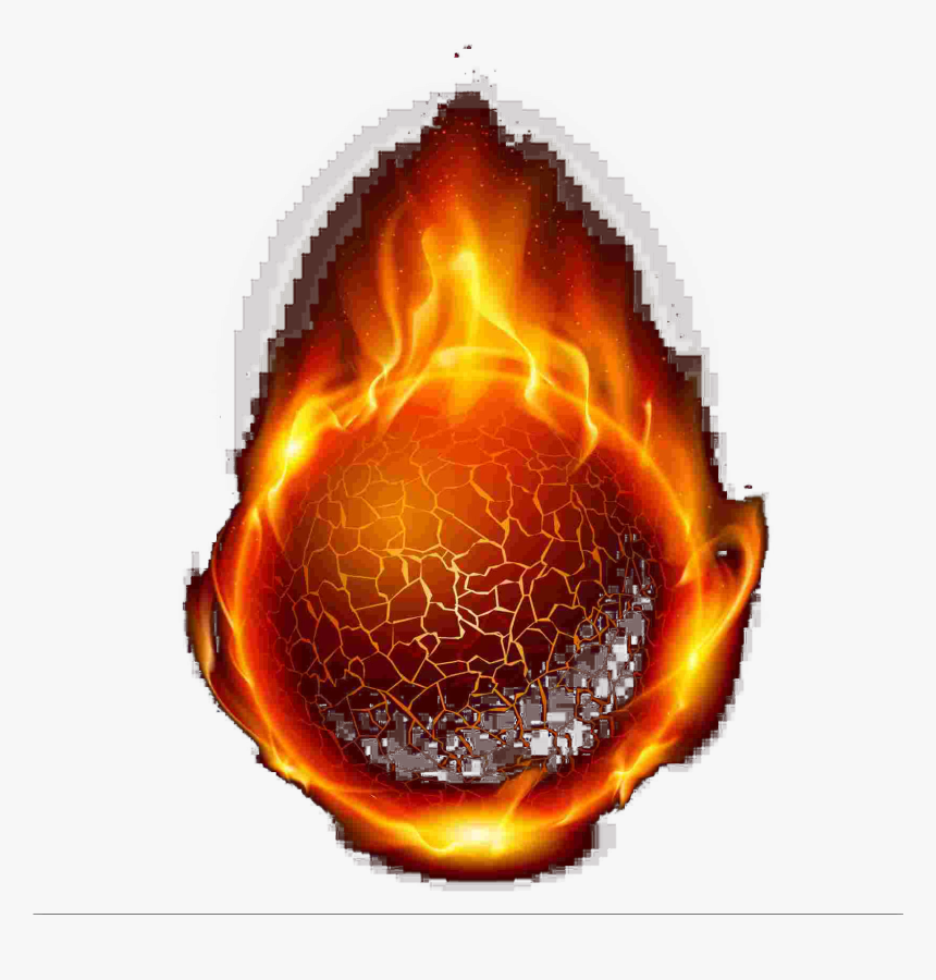 Bola De Fuego Png Svg Free Stock , Png Download - Red Fire Ball Png, Transparent Png