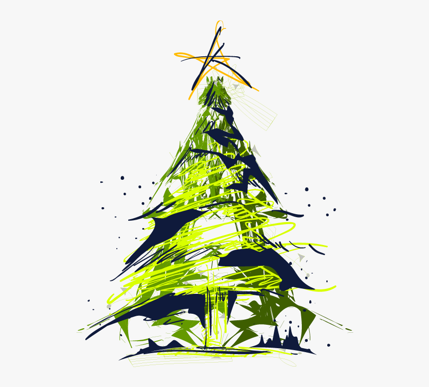 Transparent Arboles Animados Png - Christmas Tree Poster Design, Png Download