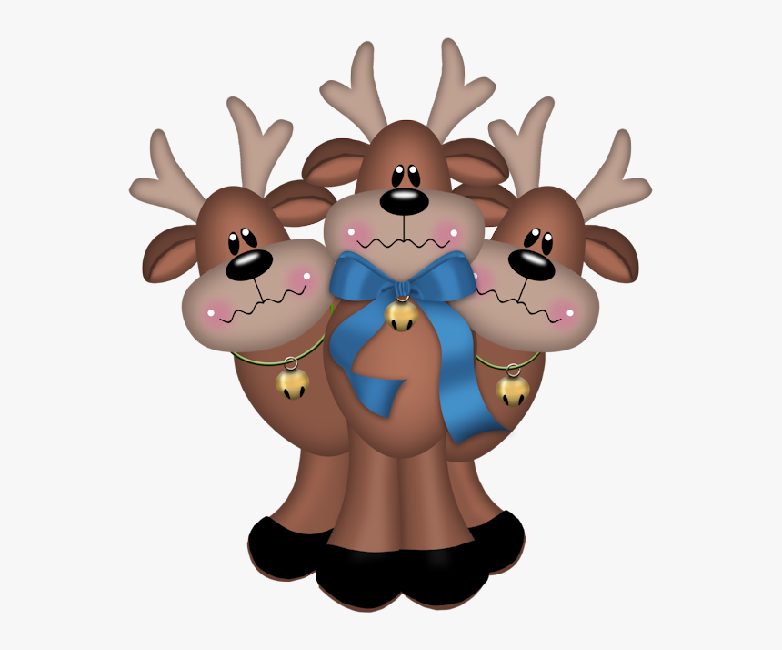 Imagenes De Renos Navideños Tiernos, HD Png Download