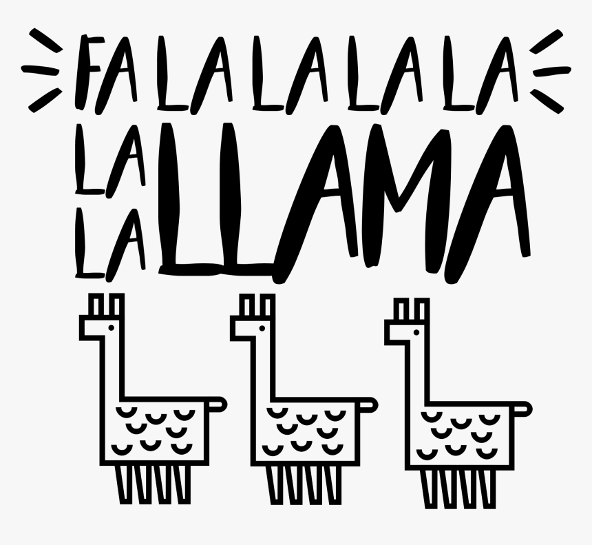 Fa La La Llama Png, Transparent Png