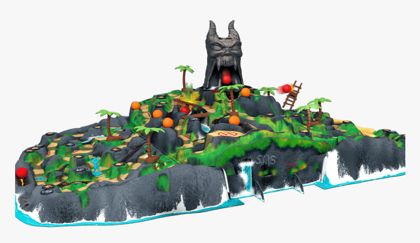 Fireball Island Curse Of Vul Kar Map, HD Png Download