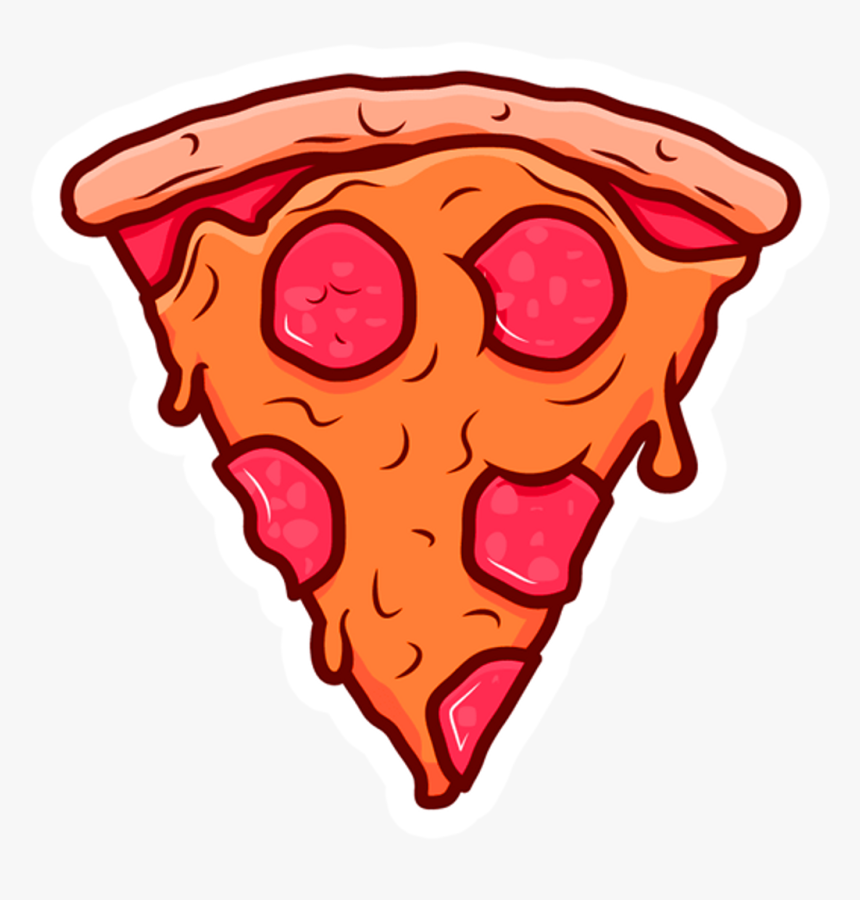 Download Sticker Slice Png - Pizza Slice Cartoon Png, Transparent Png