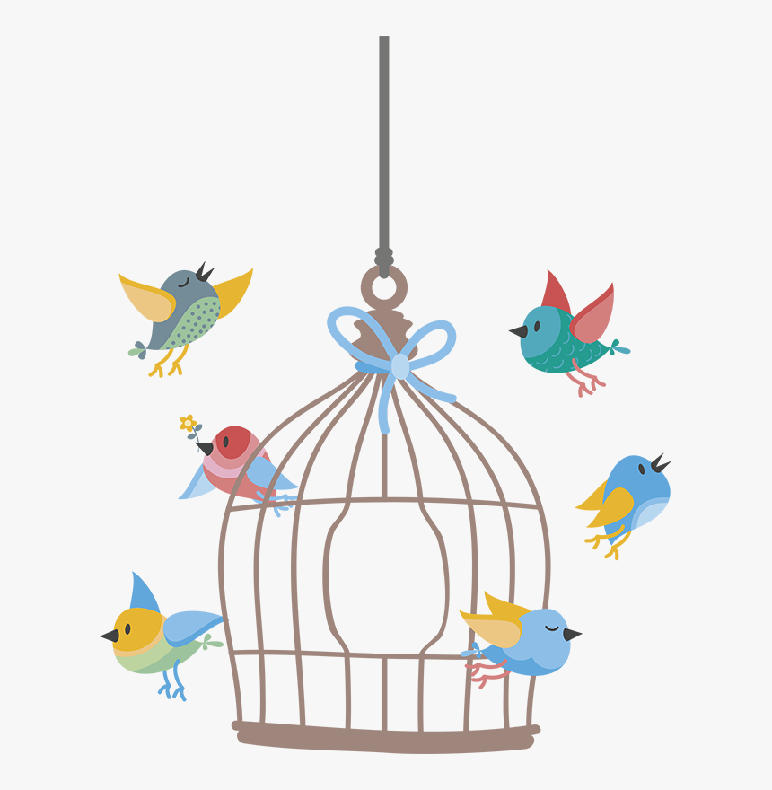 Bird In Cage Cartoon, HD Png Download , Transparent Png Image PNGitem