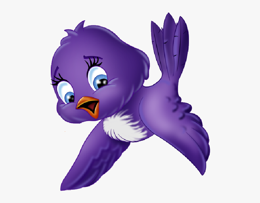 Purple Bird Clipart, HD Png Download