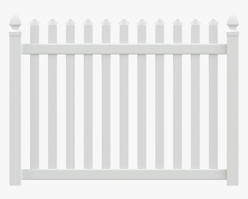 Classic Vinyl Picket Fence - Superior 1 1 2 Deluxe Picket Fence, HD Png Download