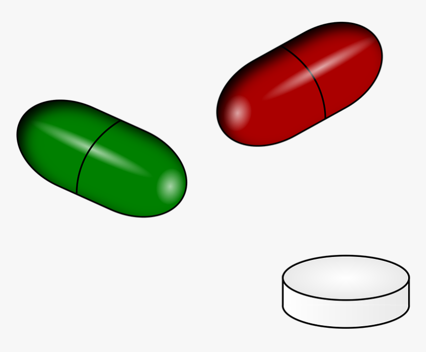 Saludable, Medicación, Pastillas - Medicine Pill Clip Art, HD Png Download