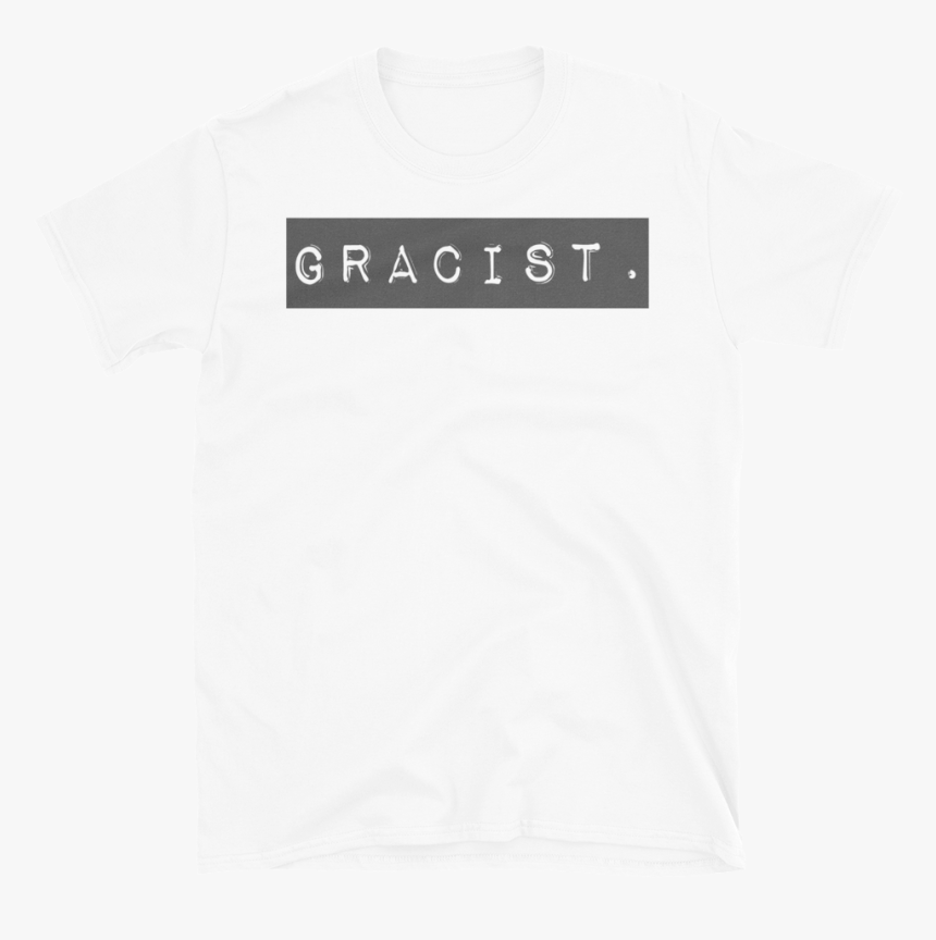 Black Gracist Mockup Flat Front White - Active Shirt, HD Png Download