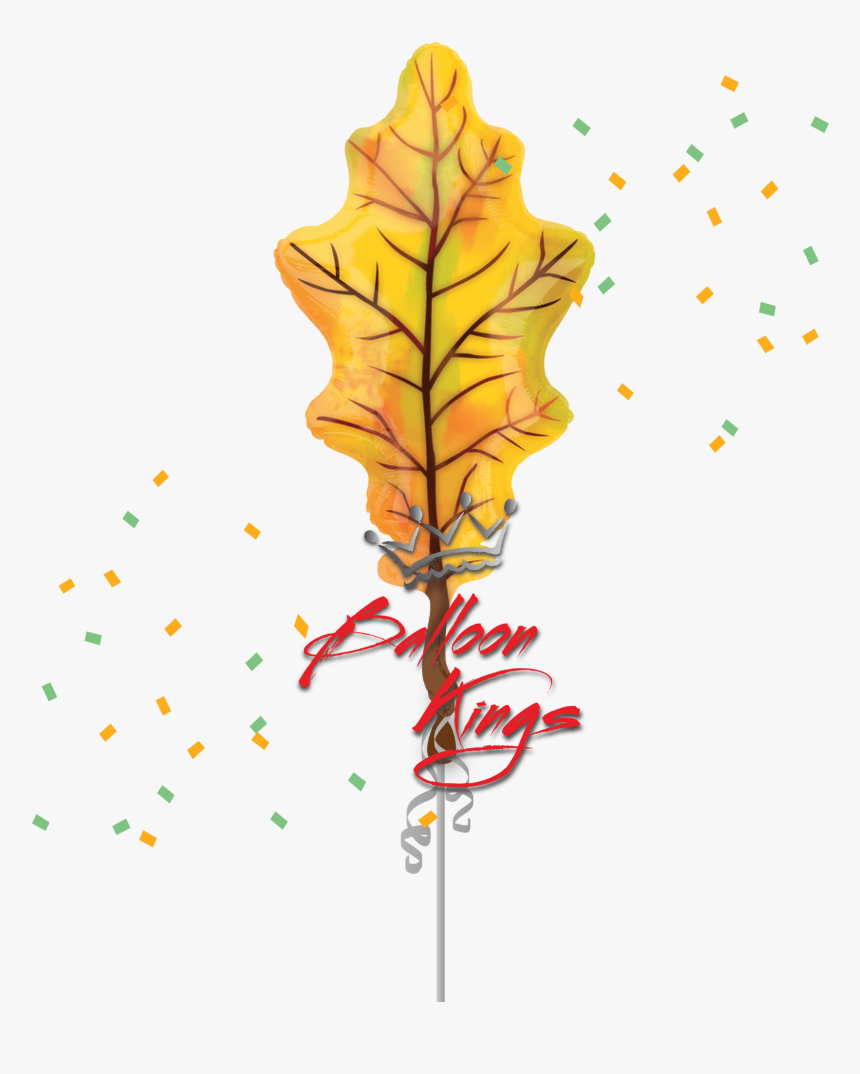 Fall Yellow Oak Leaf - Illustration, HD Png Download