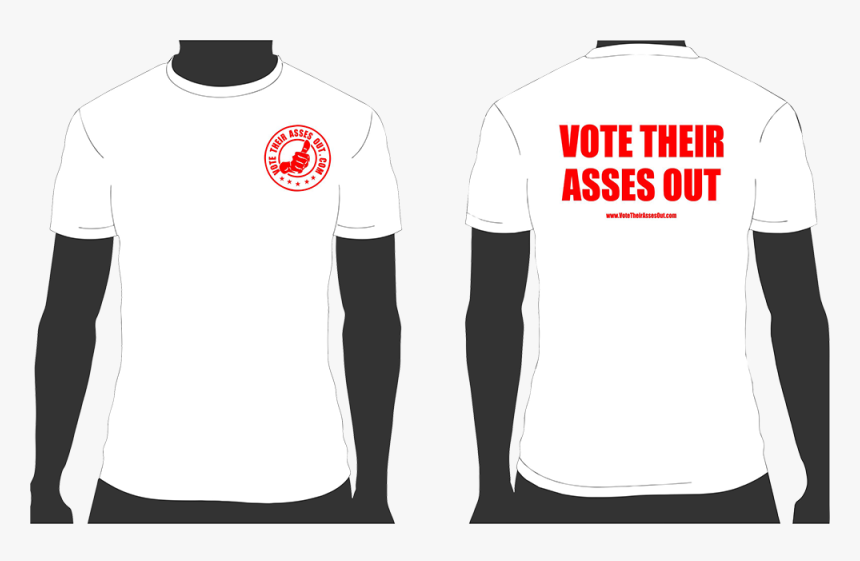 White T-shirt - Active Shirt, HD Png Download