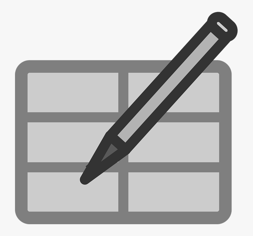 Registro, Lápiz, Gráfico, De Datos, Diario, Calendario - Data Table Clipart, HD Png Download