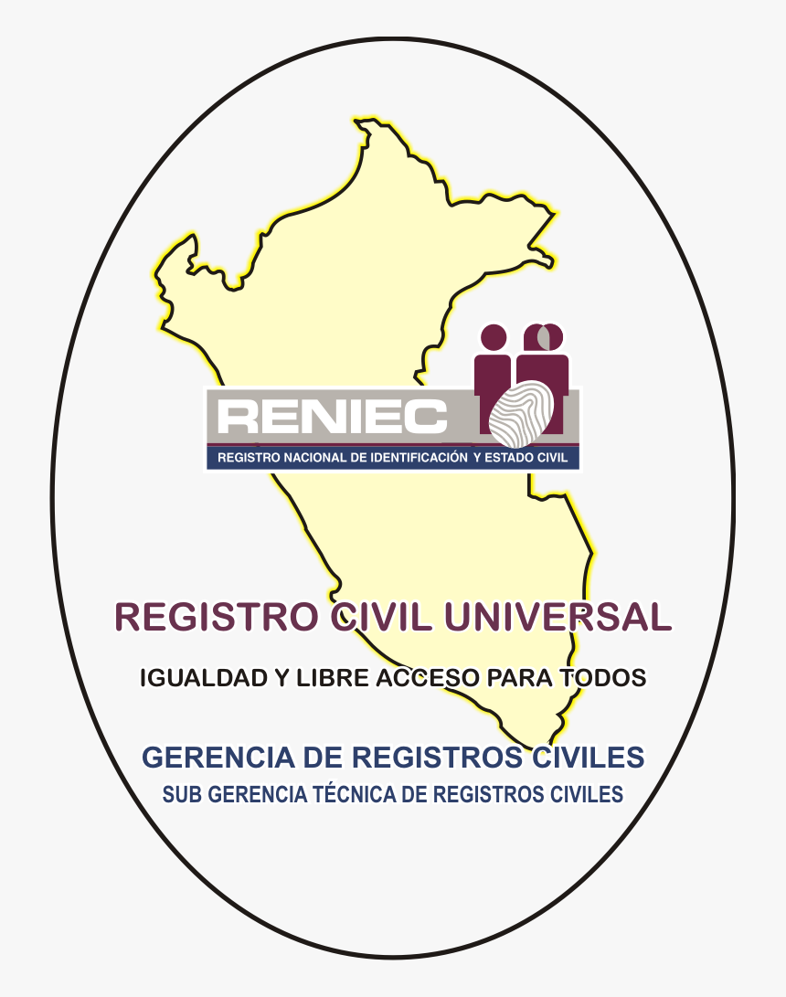 Registro Civil Bilingüe - Reniec, HD Png Download