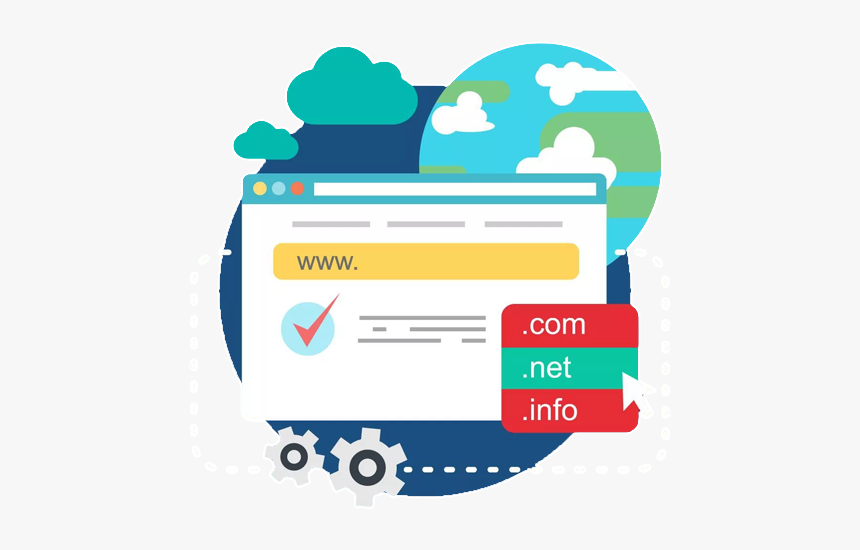 Registro De Dominios - Domain And Hosting Service, HD Png Download