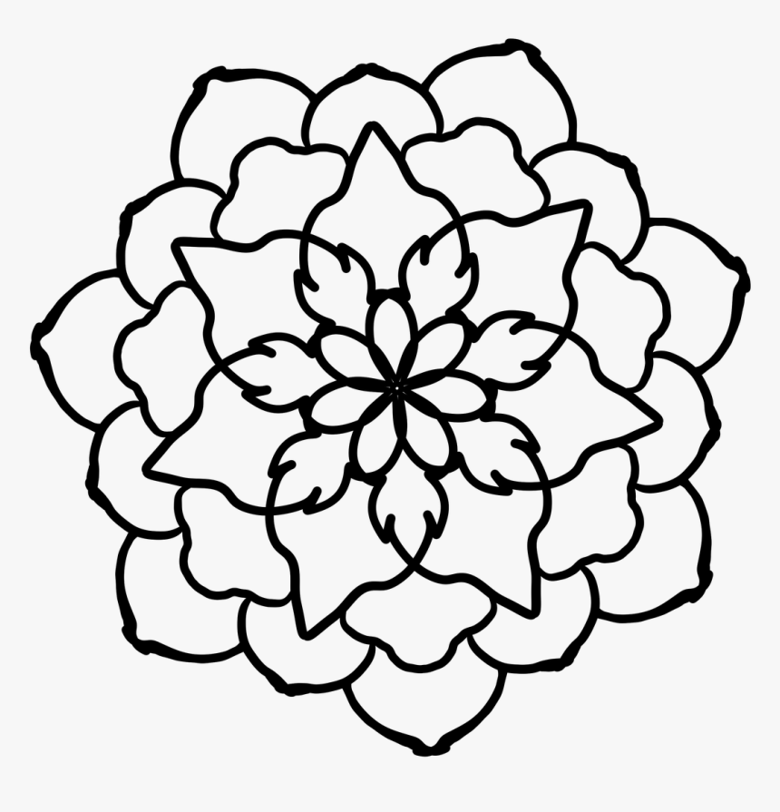 Cute Flower Design Png, Transparent Png