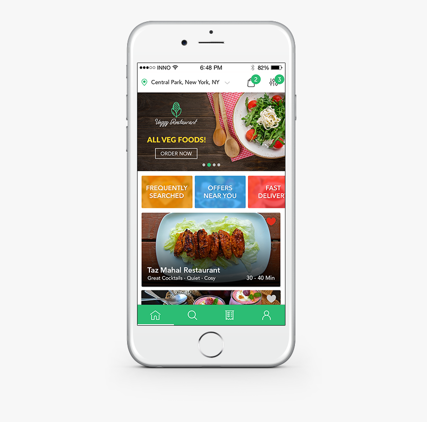 Food Delivery App In Usa, HD Png Download