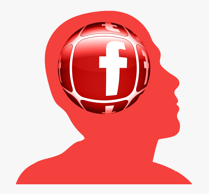 Head, Circle, Facebook, Networks, Internet, Network - Cabeza De Facebook, HD Png Download