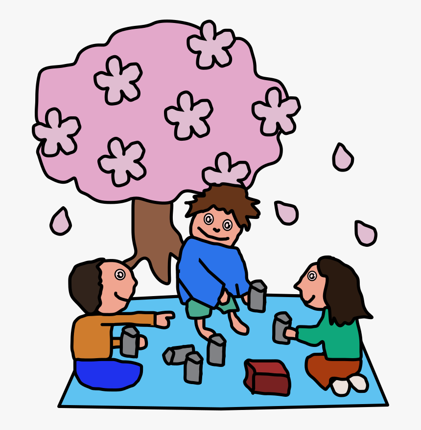 Free Outdoor Picnic Clip Art - Hanami Clipart, HD Png Download