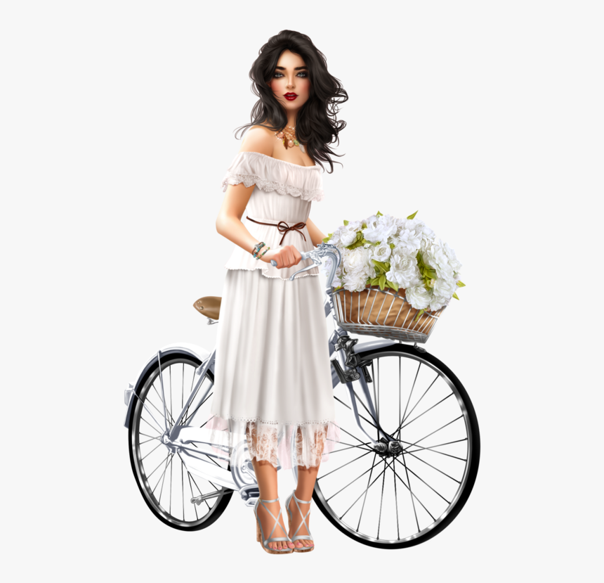 Tubes Femmes À Vélo, HD Png Download