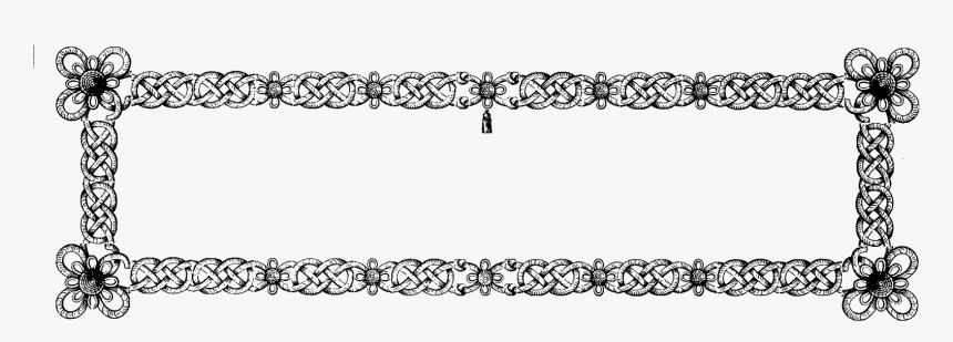Transparent Vintage Flourish Clipart - Transparent Frame Sewing Border, HD Png Download