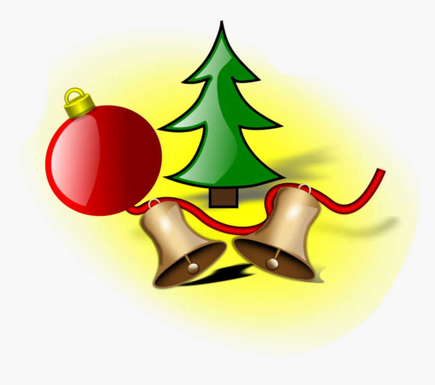 Árvore De Natal, Sinos, Bola De Natal, Decoração - Plain Christmas Tree Clipart, HD Png Download