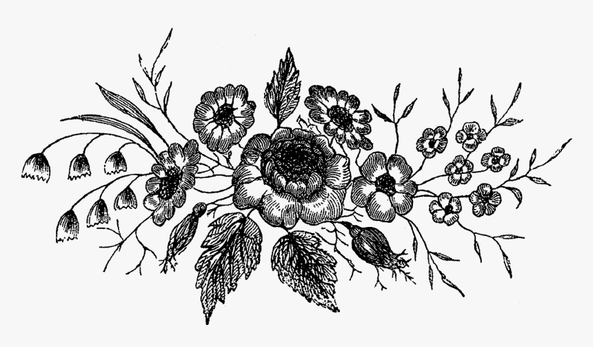 Flower Design Illustration Png, Transparent Png