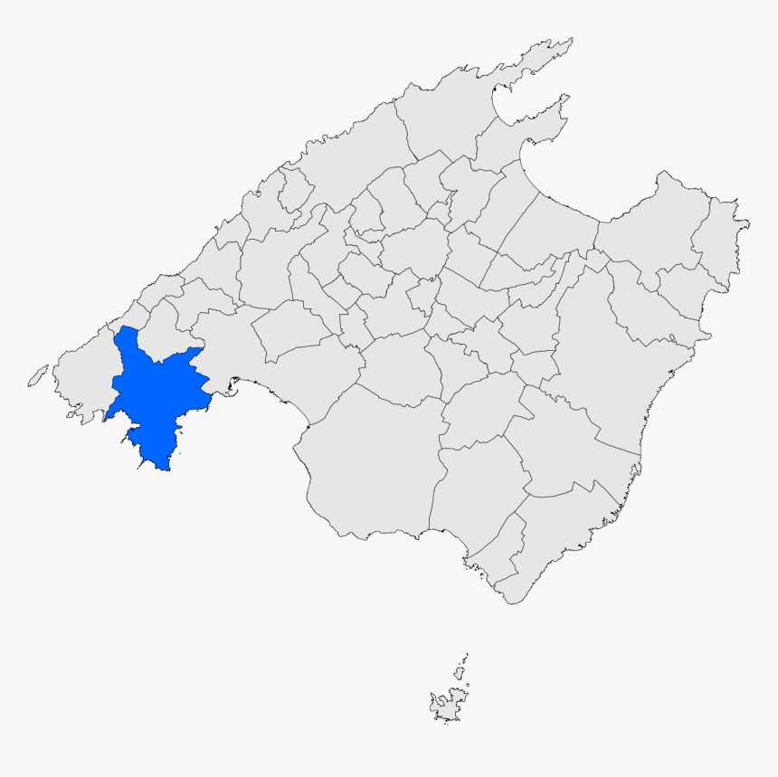 Municipio Calvia Mapa - Cuevas Del Drach Map, HD Png Download