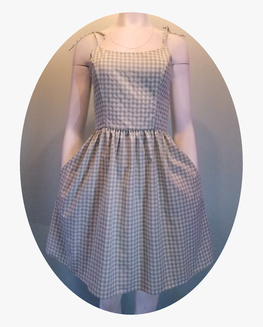 Sage Gingham Summer Dress - Pattern, HD Png Download