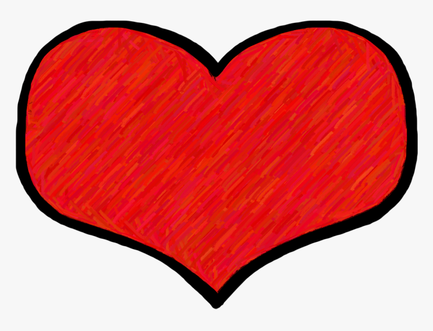 Broken Heart Clipart Cute - Cute Red Heart Clipart, HD Png Download