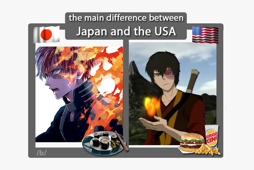 The Main Difference Between Japan And The Usa Kin United - 我 的 英雄 学院 壁纸, HD Png Download