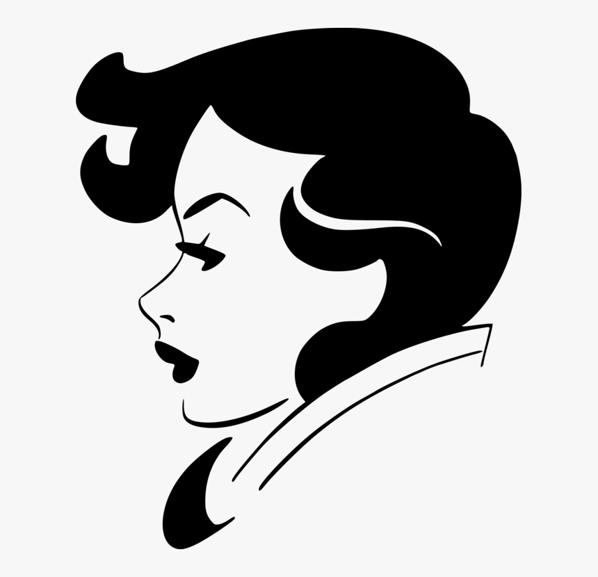 Art,monochrome Photography,logo - Png Woman Profile Logo, Transparent Png