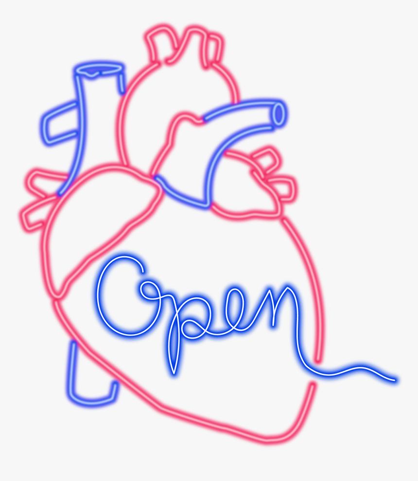 Neon Heart Png - Ischemic Heart Disease Icon, Transparent Png
