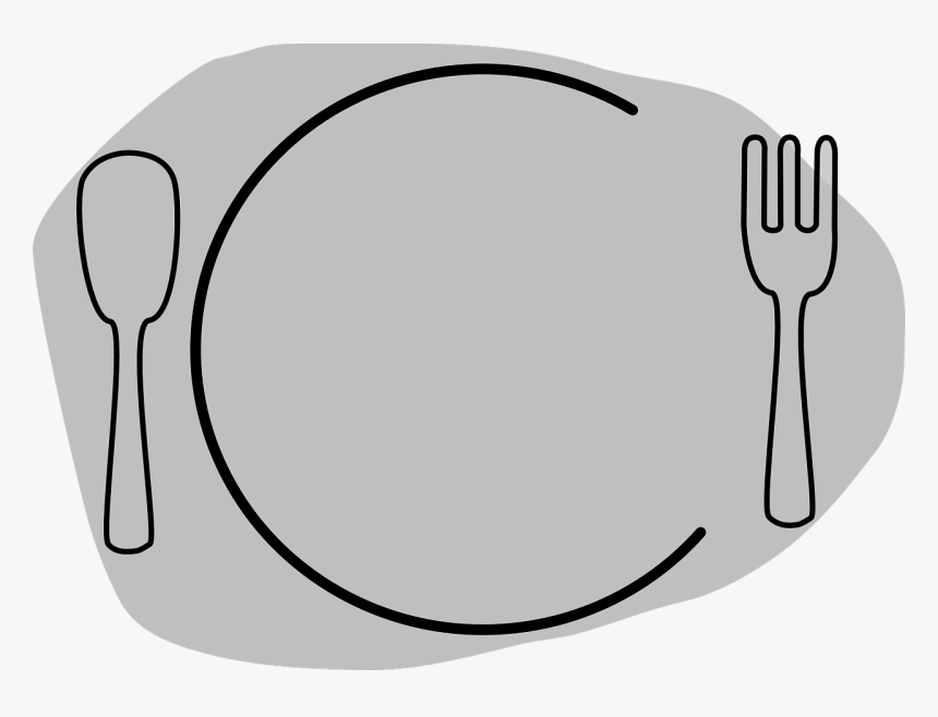 Placa, Horquilla, Platos, Comer, Restaurante, Gris - Plate Clip Art, HD Png Download