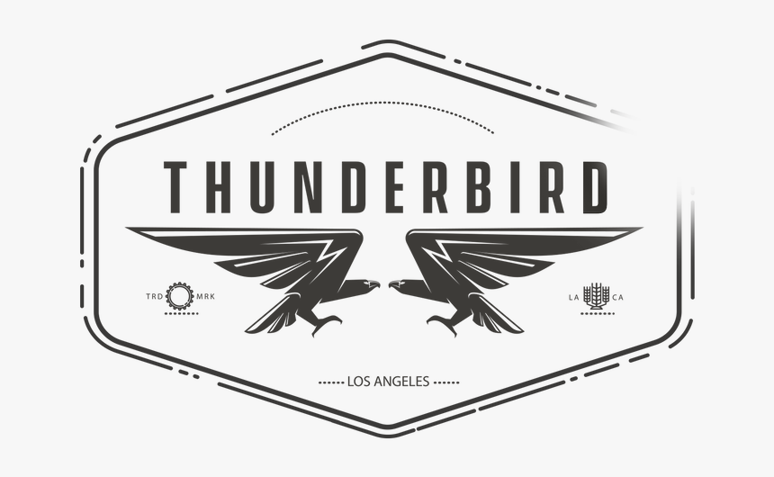 Faded-logo2 - Eagle - Thunderbird Los Angeles Logo, HD Png Download