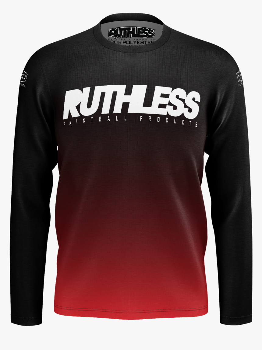 Red Fade - Long-sleeved T-shirt, HD Png Download