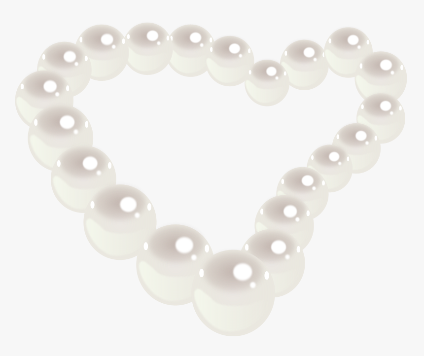Transparent Pearl Necklace Clipart Black And White - Pearl Clip Art, HD Png Download