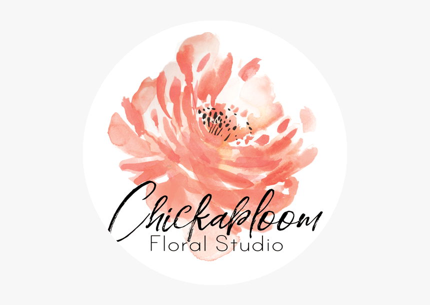 Chickabloom Floral Studio - Peach Watercolor Flowers Png, Transparent Png