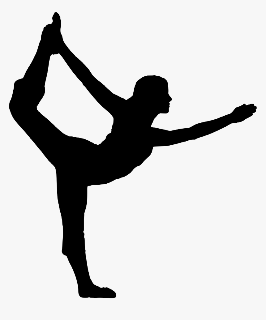 Pilates Exercise Silhouette Physical Fitness Asana - Yoga Pose Silhouette Png, Transparent Png