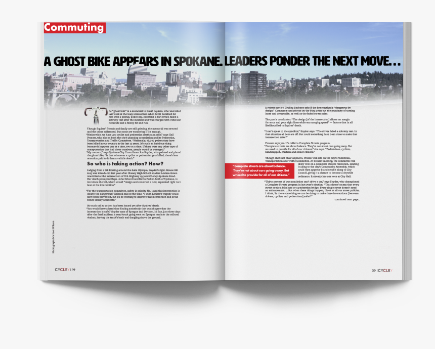 Magazine Mock Up With Cover And Title Spread , Png - Brochure, Transparent Png